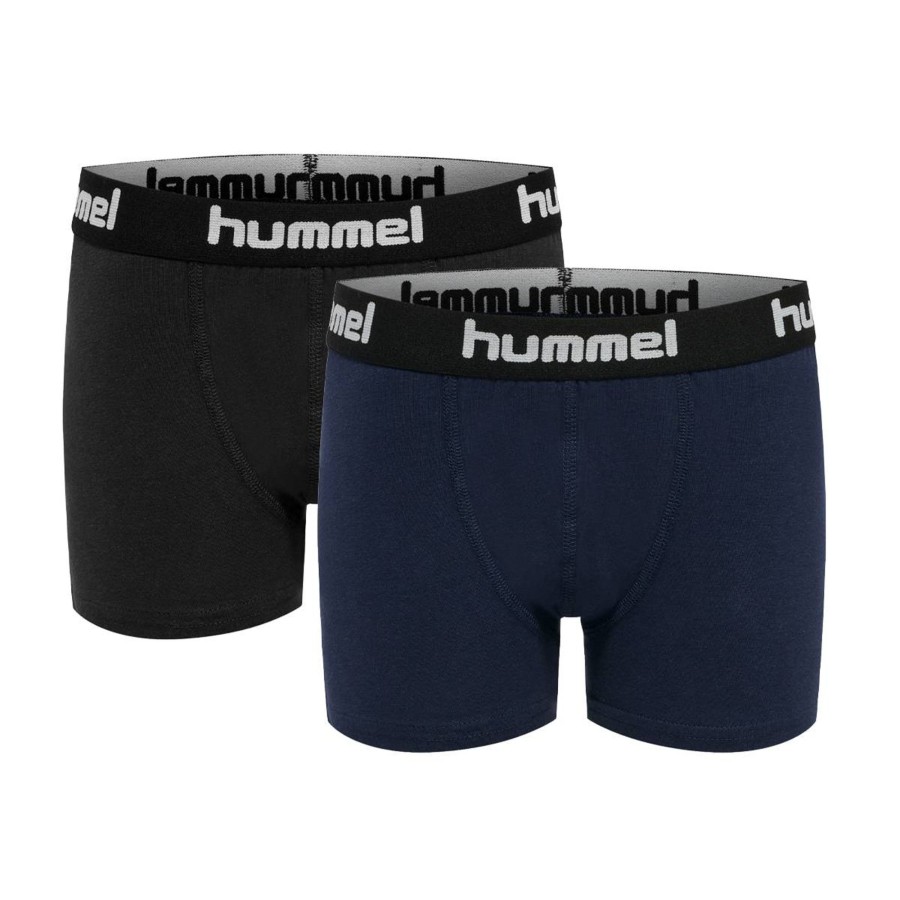 Barneklaer Hummel | Hummel 2 Pack Nolan Boksere Til Barn, Black Iris