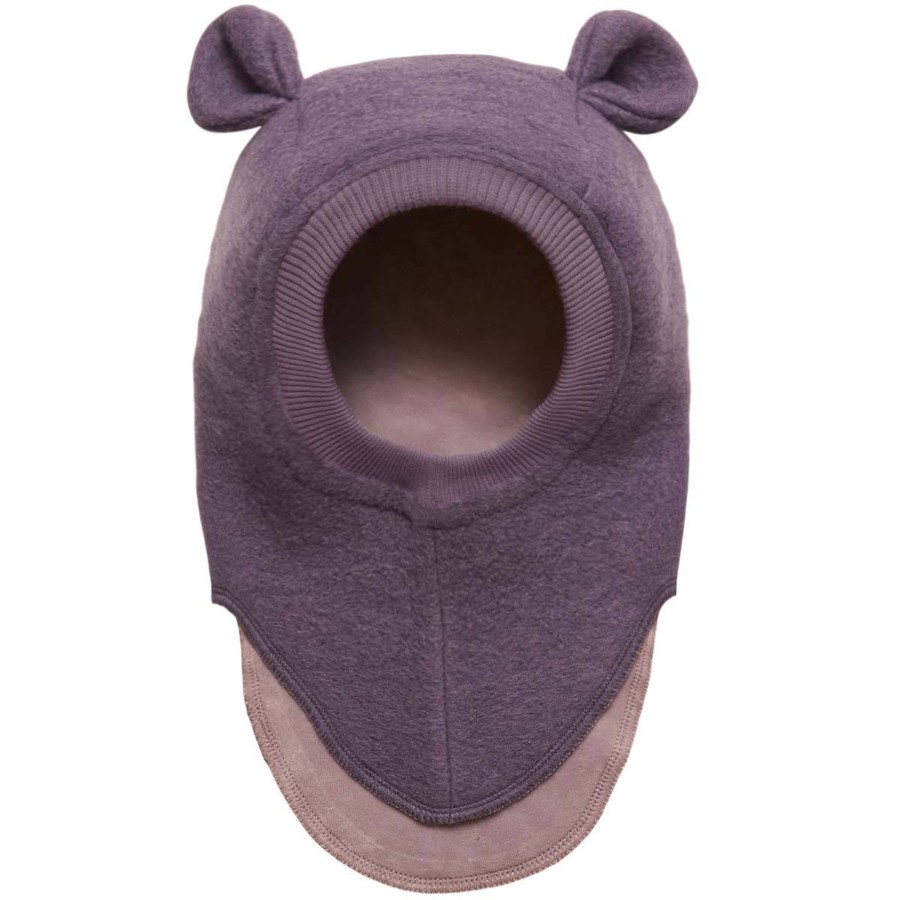 Yttertoy Og Sko Huttelihut | Huttelihut Balaclava Vinterlue Med Bjorneorer, Purple Sage