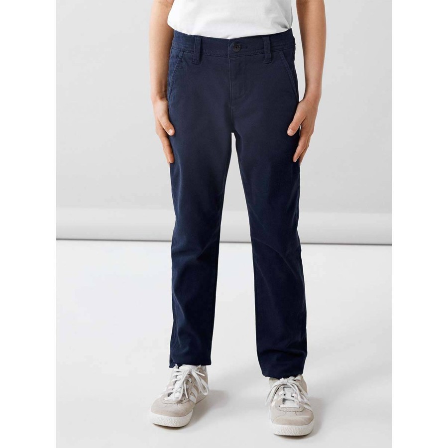 Barneklaer Name It | Name It Silas 2222 Chinos Til Barn Og Ungdom, Dark Sapphire