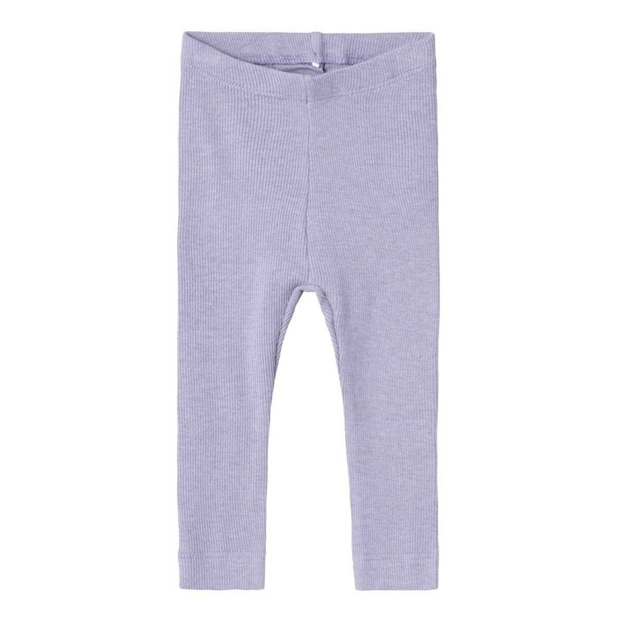 Barneklaer Name It | Name It Kab Ribb Leggings Til Baby, Heirloom Lilac Melange