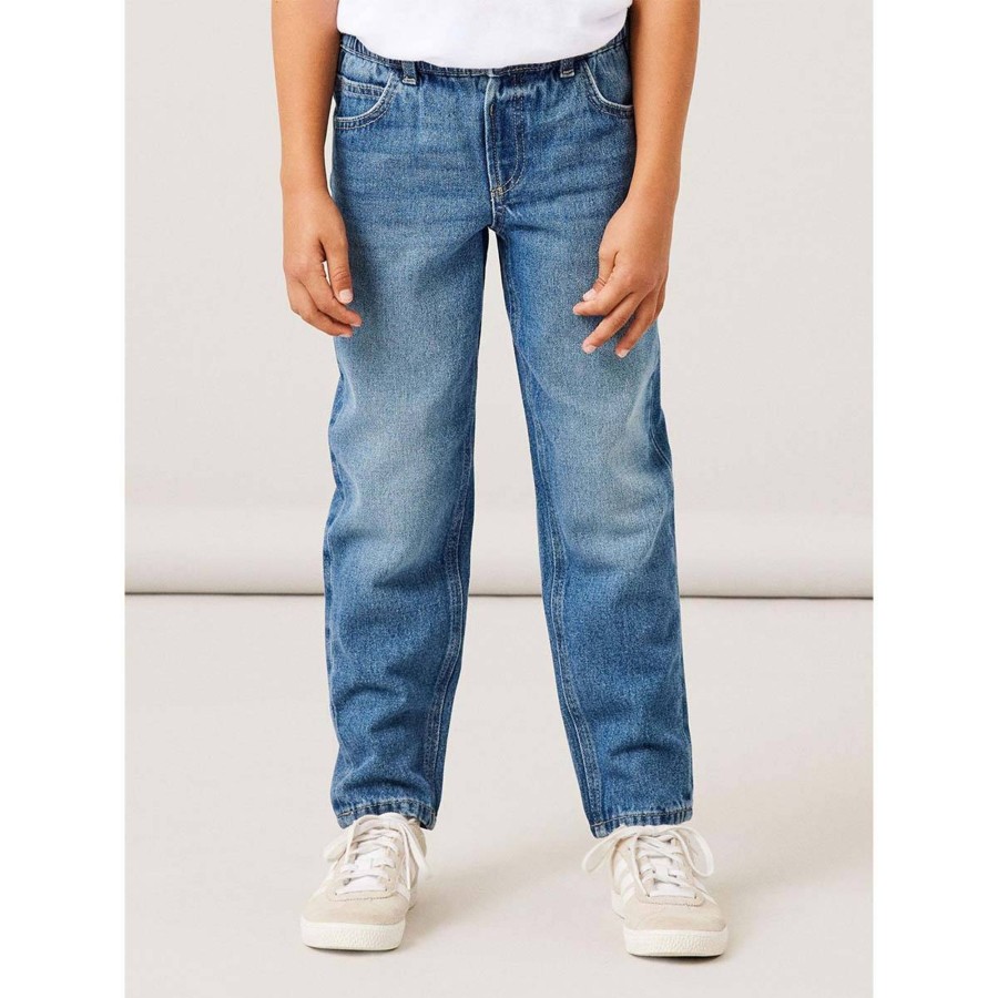 Barneklaer Name It | Name It Silas 4488 Tapered Jeans Til Barn, Medium Blue