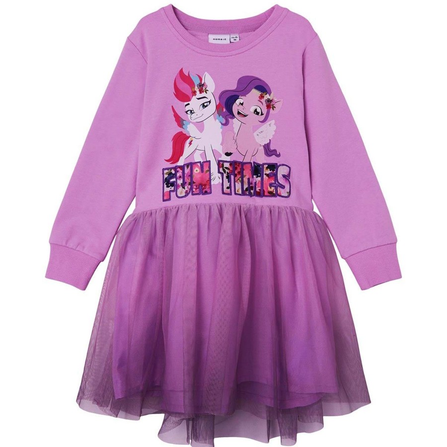 Barneklaer Name It | Name It Jane My Little Pony Kjole Smabarn, Violet Tulle