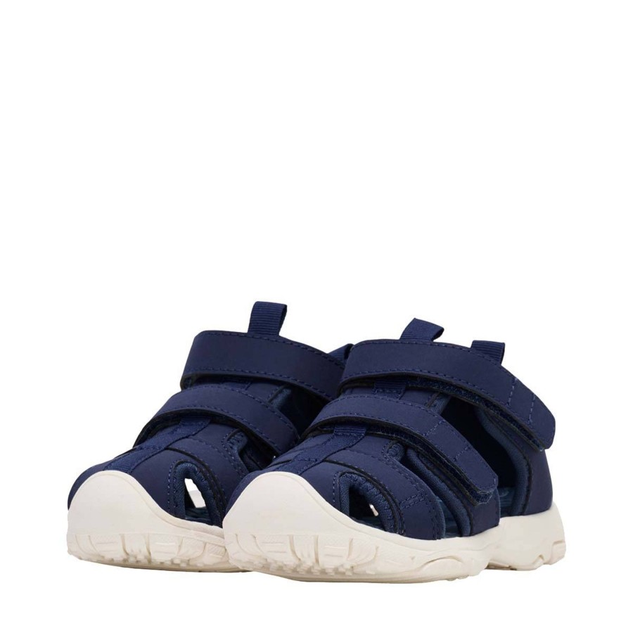 Yttertoy Og Sko Hummel Sko | Hummel Velcro Sandaler Til Barn, Navy Peony