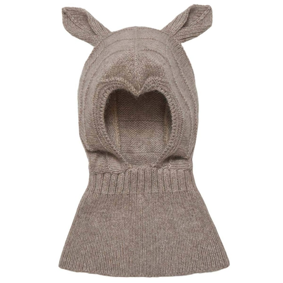 Yttertoy Og Sko Huttelihut | Huttelihut Mini Balaclava I Ull Til Baby, Camel