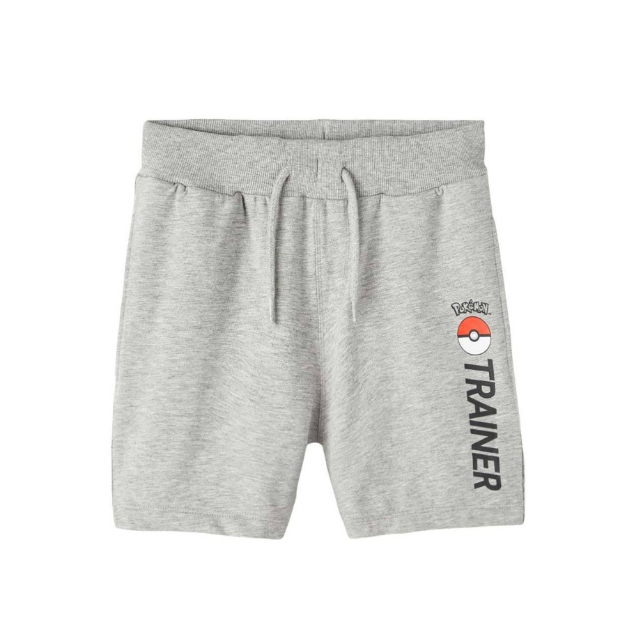 Barneklaer Name It | Name It Micko Pokemon Shorts Til Barn, Grey Melange