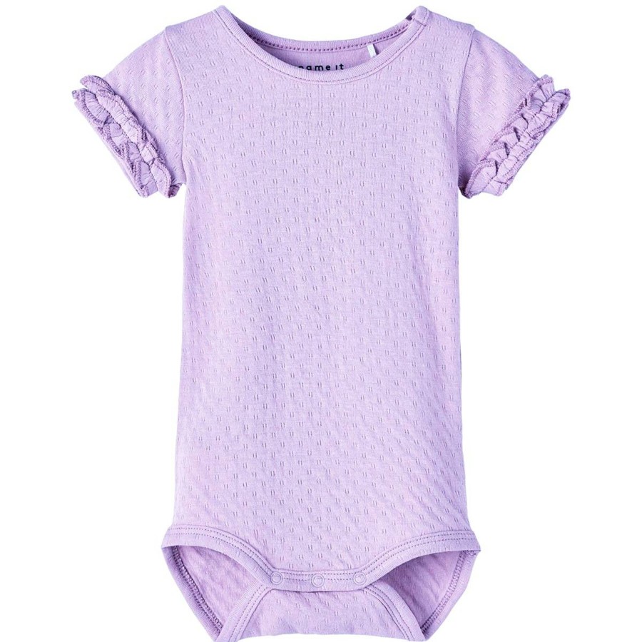 Barneklaer Name It | Name It Himia Kortermet Body, Orchid Bloom