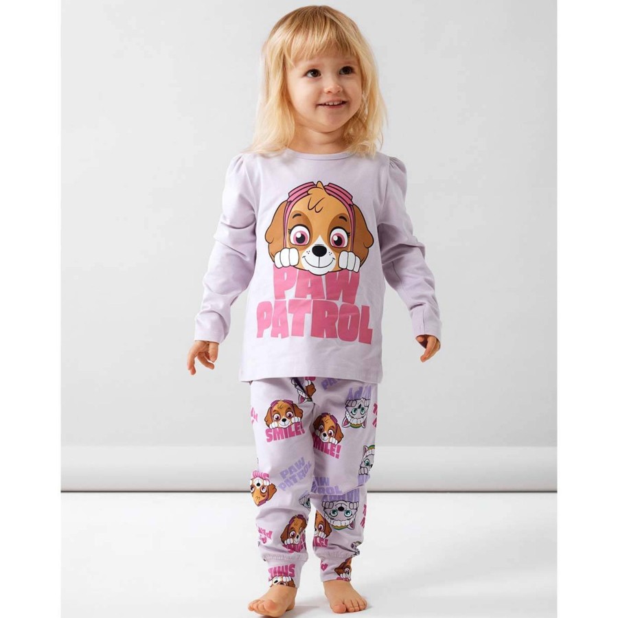 Barneklaer Name It | Name It Jum Paw Patrol Pyjamas Til Smabarn, Orchid Hush