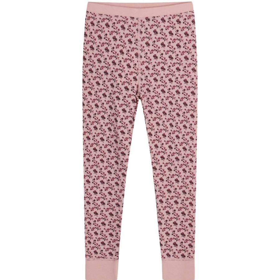 Barneklaer Hust&Claire ull | Hust & Claire Laso Leggings I Ull/Bambus, Dusty Rose