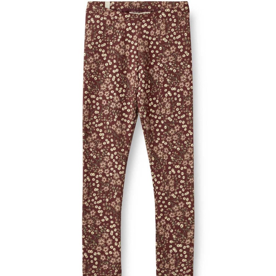 Barneklaer Wheat | Wheat Jules Jersey Leggings Til Barn, Aubergine Berries