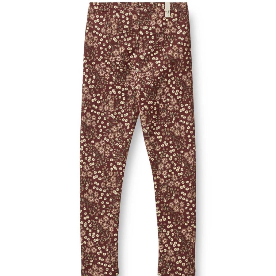 Barneklaer Wheat | Wheat Jules Jersey Leggings Til Barn, Aubergine Berries