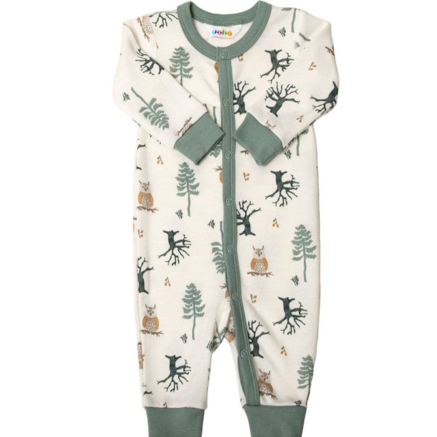 Ull/Superundertoy Joha | Joha Nature Heldress, I Ull/Bambus Med Print, Green Yd