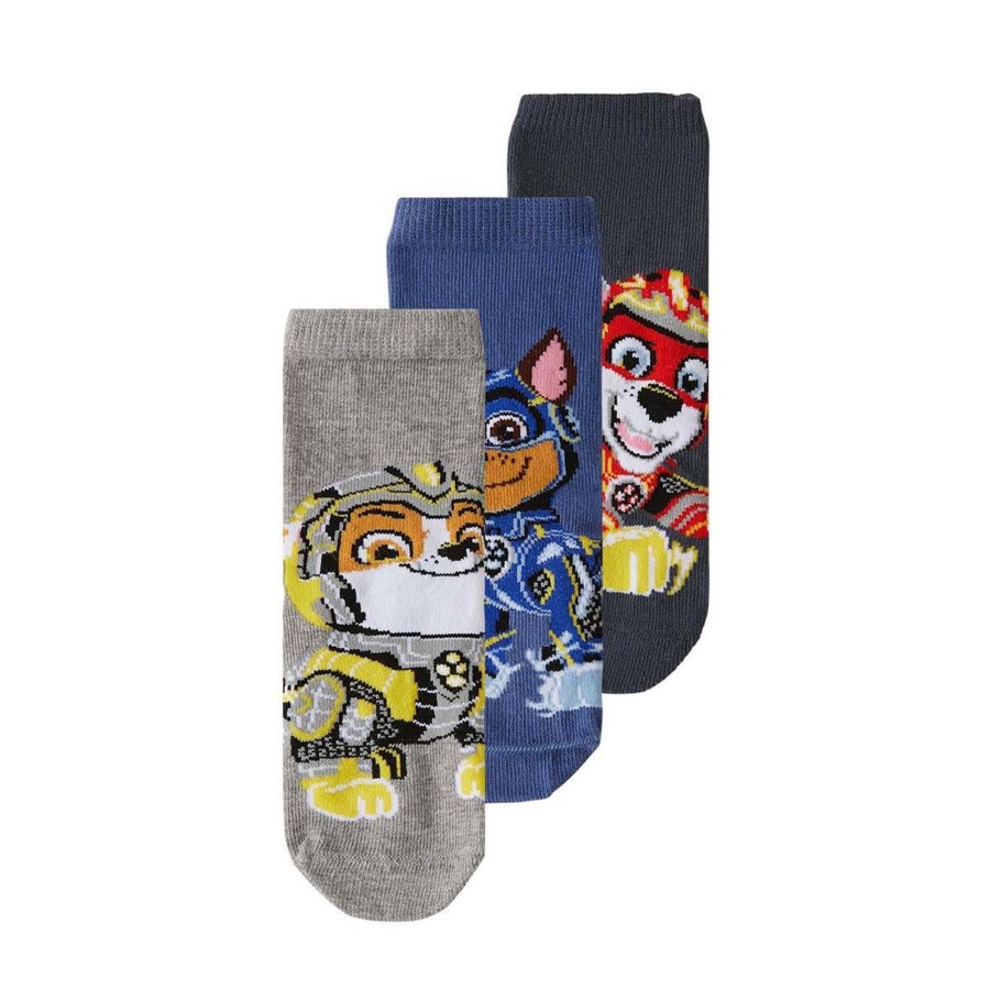 Barneklaer Name It | Name It Ono Paw Patrol 3-Pack Sokker, Bijou Blue