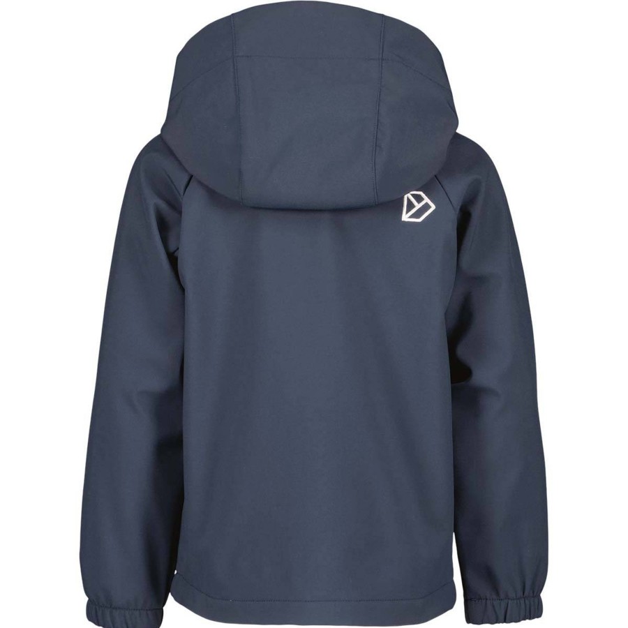 Yttertoy Og Sko Didriksons | Didriksons Troel 3 Softshell Jakke Til Barn, Navy