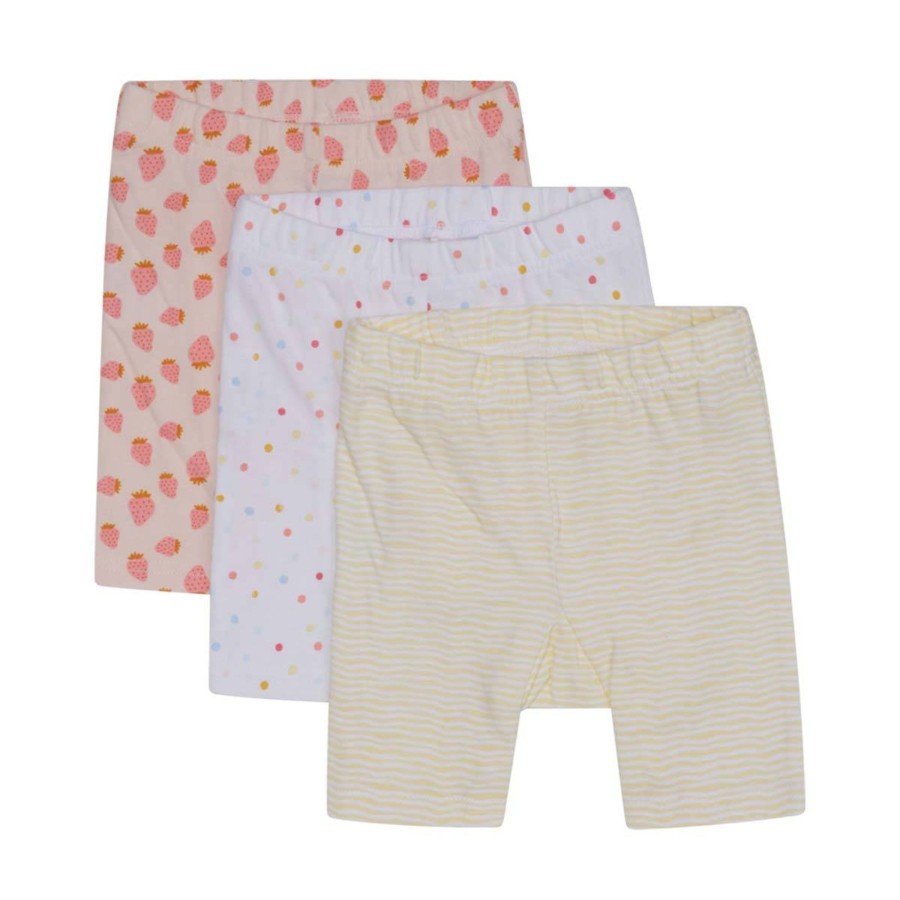 Barneklaer Hust&Claire | Hust & Claire Labika 3-Pack Leggings Til Baby, Skin Chalk