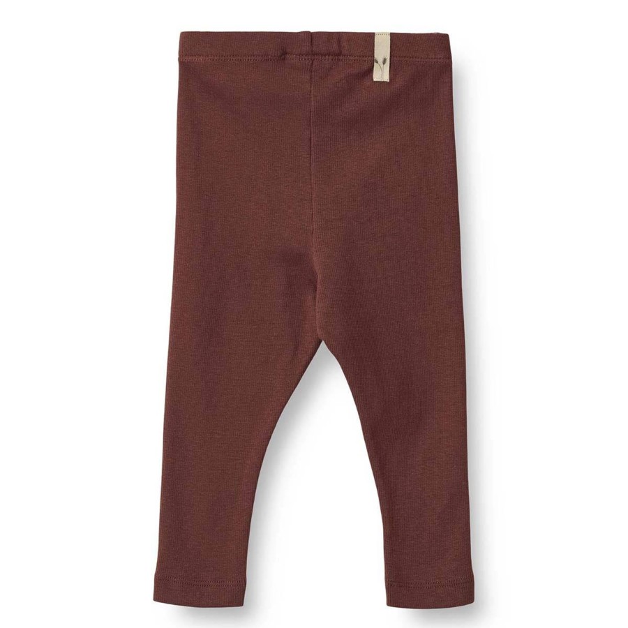 Barneklaer Wheat | Wheat Maddy Ribb Leggings Til Baby, Aubergine