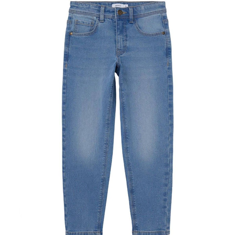 Barneklaer Name It | Name It Silas 6310 Tapered Jeans Til Barn, Medium Blue