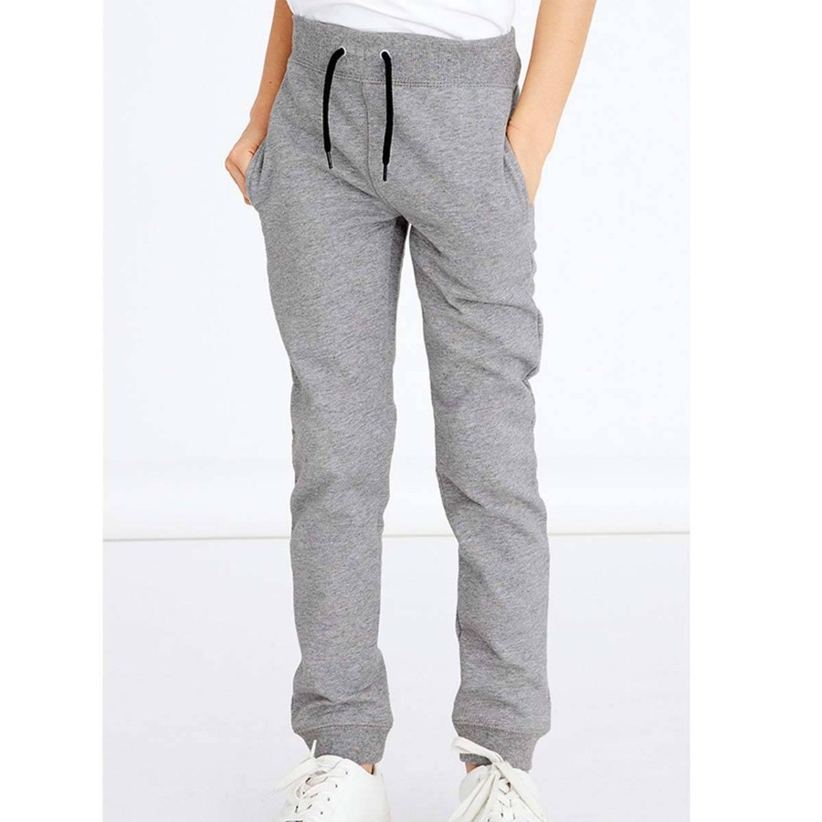 Barneklaer Name It | Name It Joggebukse Til Barn, Grey Melange