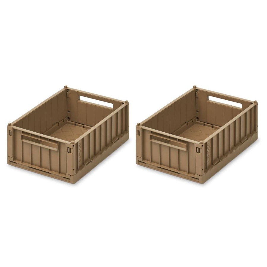 Barnerom Liewood | Liewood Weston Oppbevaringskasse 2-Pack S, Oat