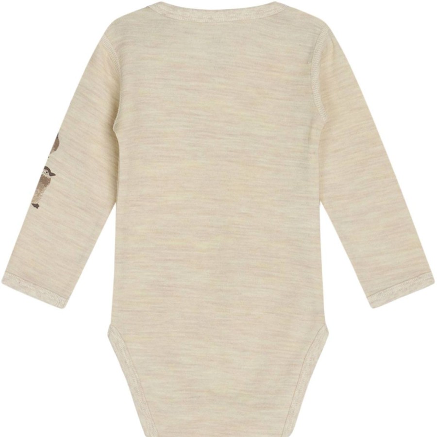 Ull/Superundertoy Hust&Claire ull | Hust & Claire Body I Ull Med Pingviner, Wheat Melange