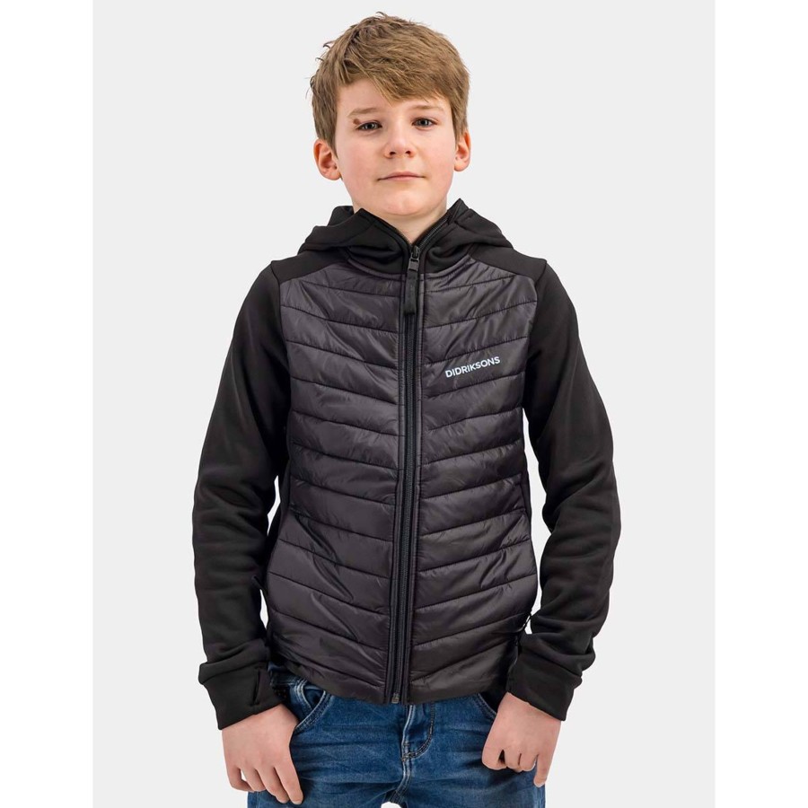 Yttertoy Og Sko Didriksons | Didriksons Halden Softshell Jakke Til Barn, Black