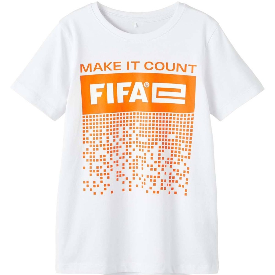 Barneklaer Name It | Name It Fadil Fifa T-Skjorte Til Barn, Bright White