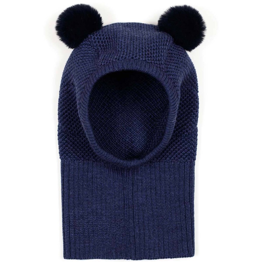 Yttertoy Og Sko Huttelihut | Huttelihut Wooly Balaclava Til Barn, Navy